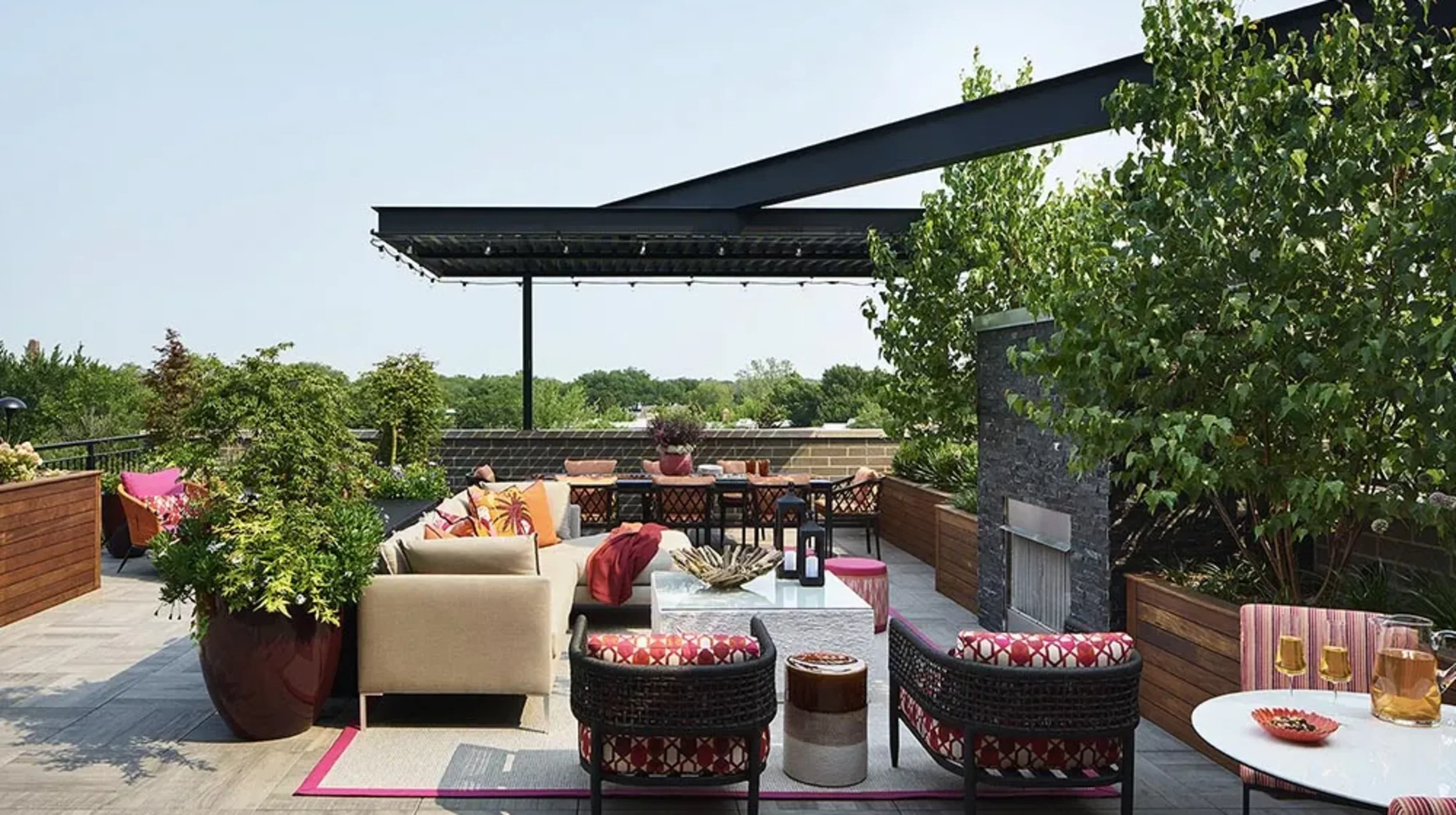 Floating Steel Shade Structure - After