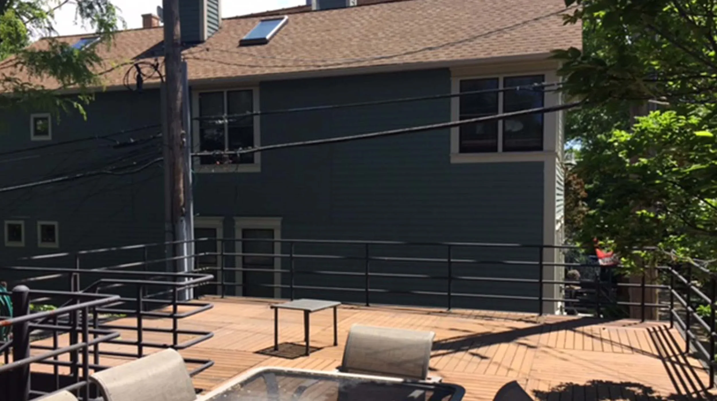 Old Town Terrace In The Trees - Before