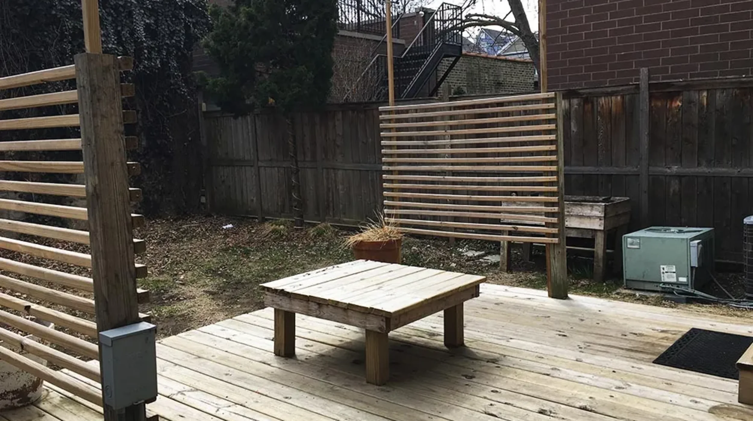 Rear Yard + Garage Deck Rehab - Before