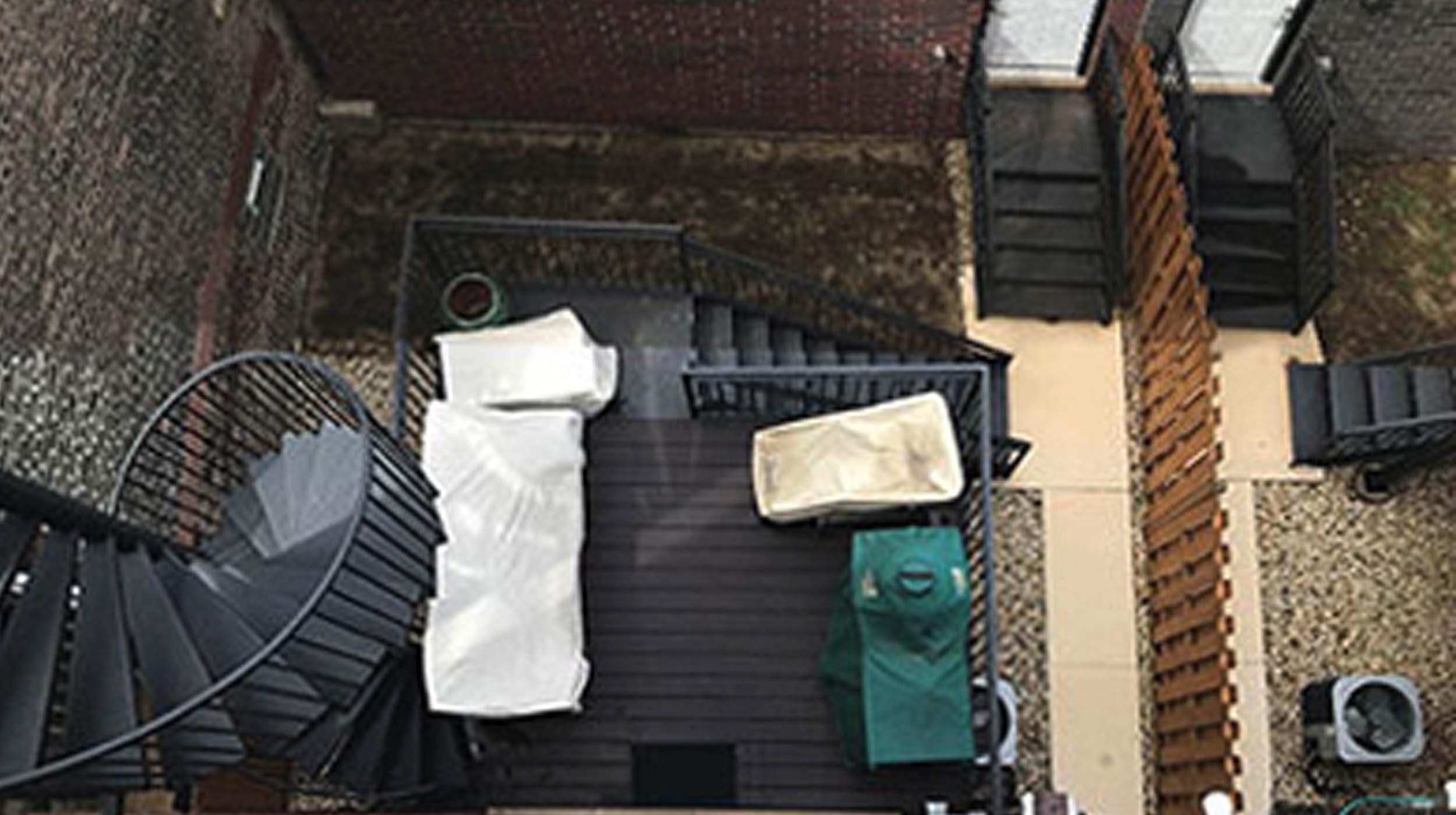 Bucktown Garage Roof Deck - Before