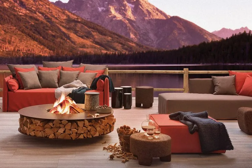 Wood burning fire pit design 1