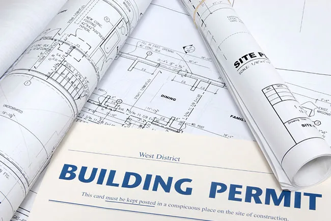 Permitting phase of roof deck project