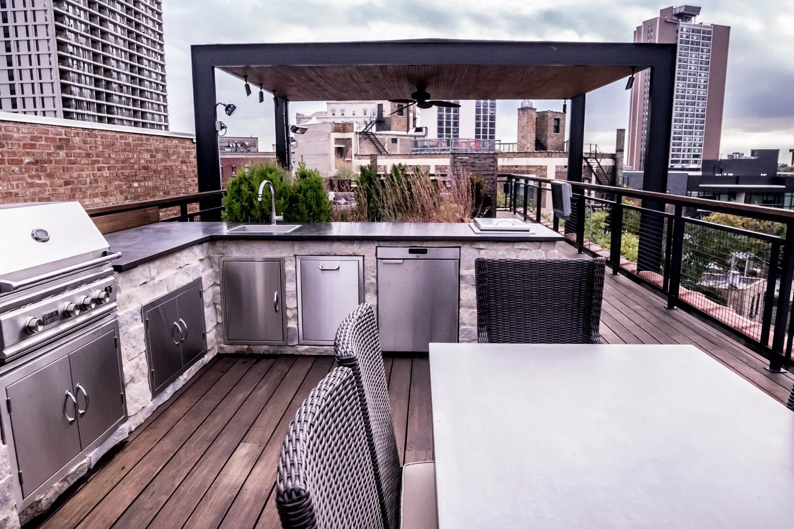 Steel shade structure example 23